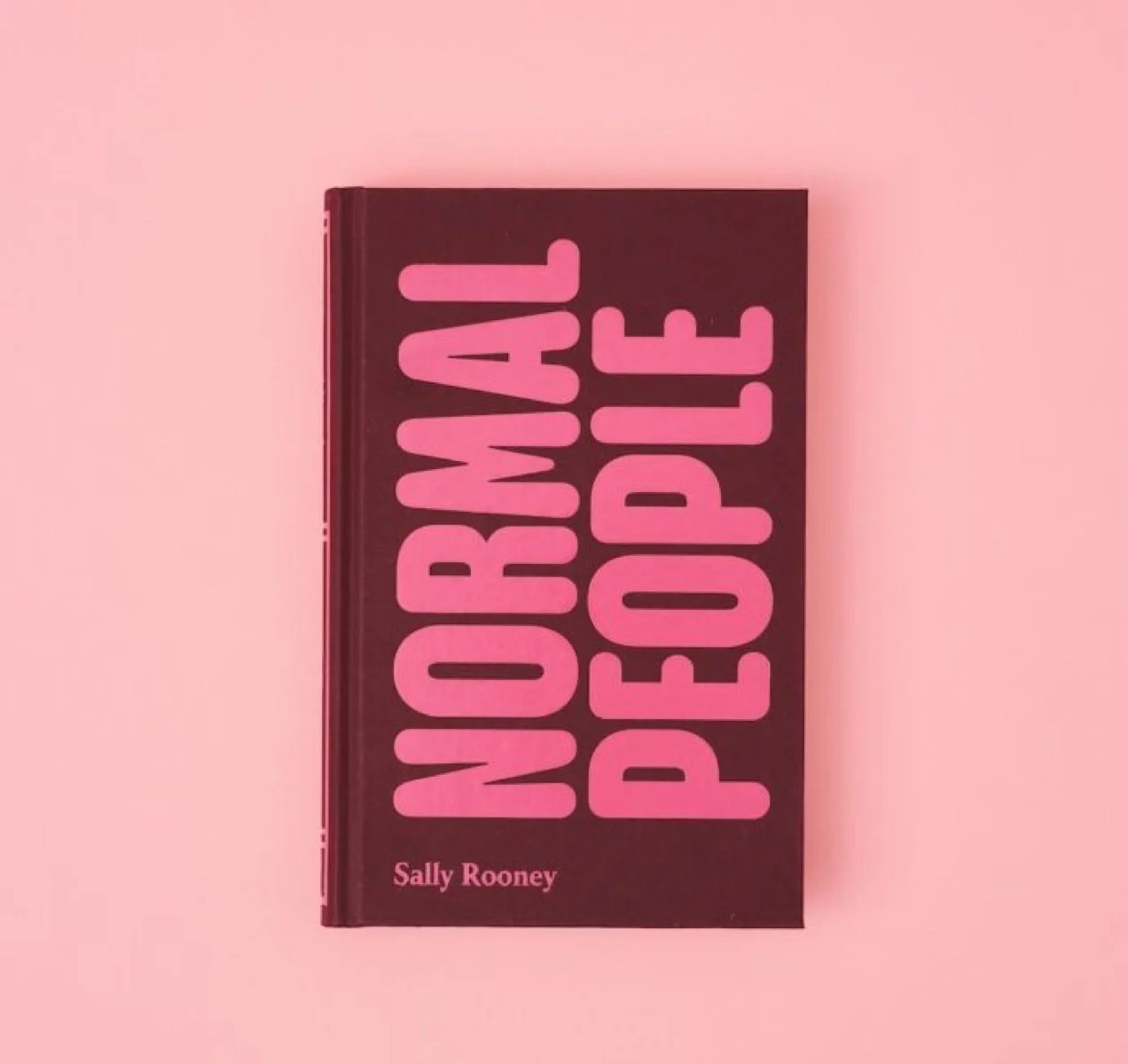 Normal People book with a beautiful pink cover