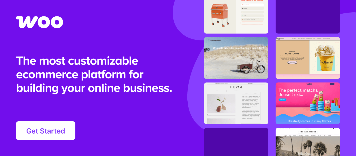 Get your business started on WooCommerce